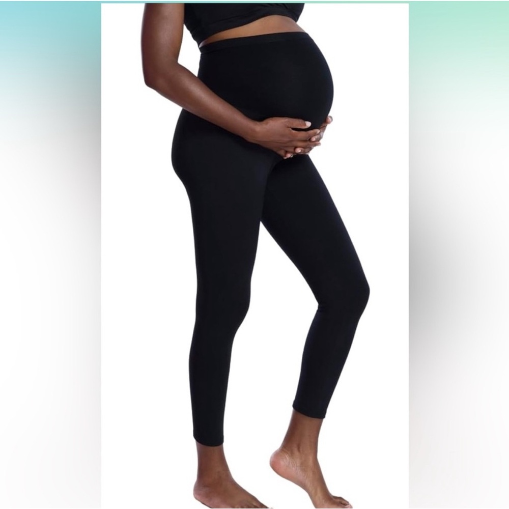 Motherhood Maternity Black Over Bump Leggings - XL Maternity